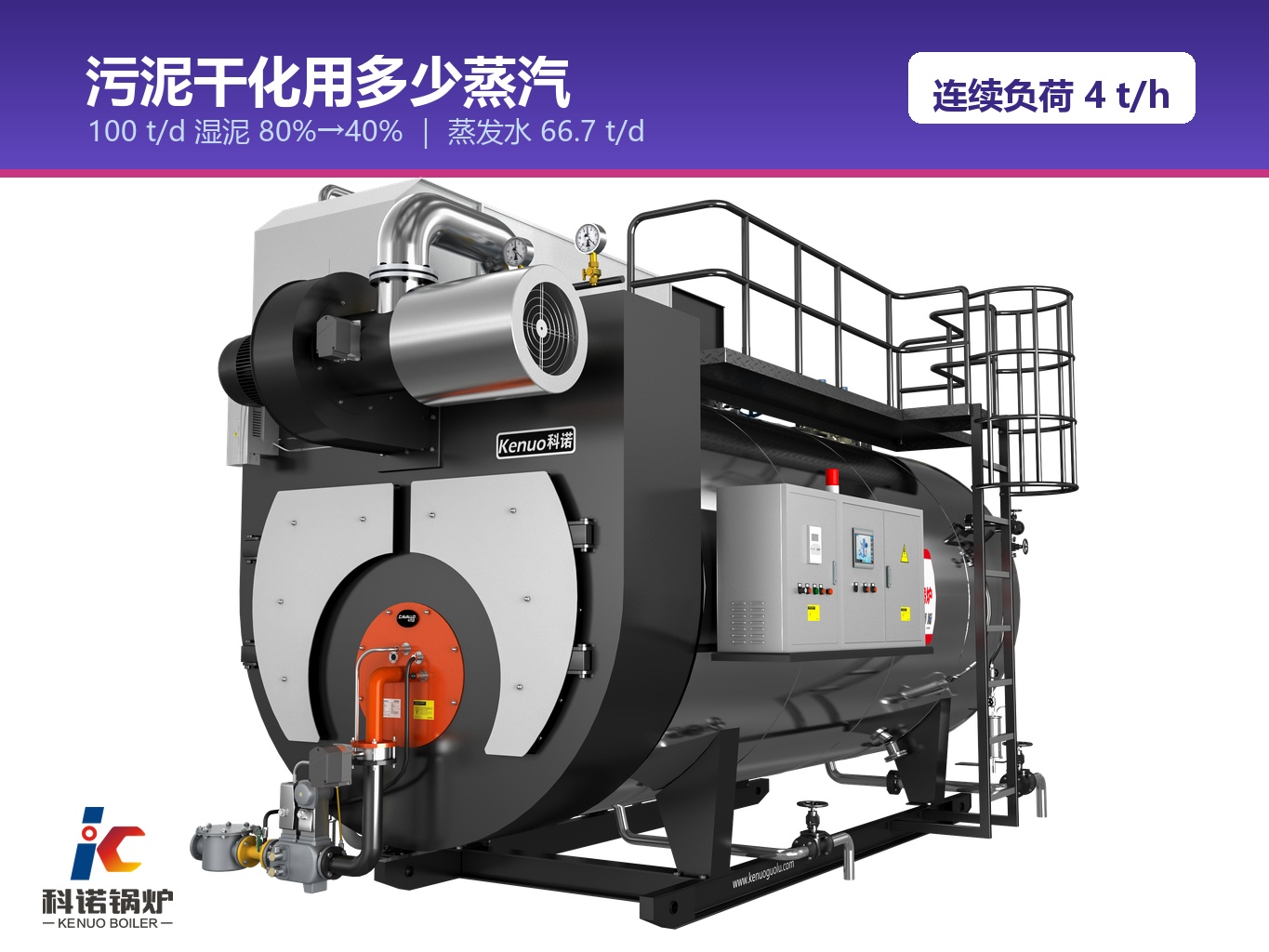 污泥干化用多少蒸汽？桨叶干化机连续负荷怎么配锅炉